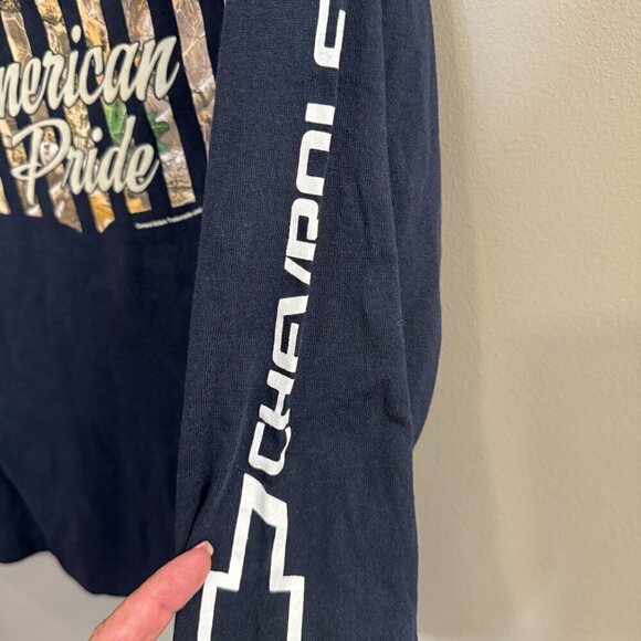 NWT RealTree " Chevrolet American Pride" Long Sleeve T-Shirt. Size Medium - Picture 3 of 7